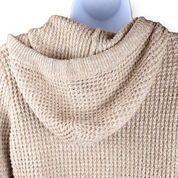 Staccato Beige Hoodie Pullover Button Sweater S - Picture 11 of 11
